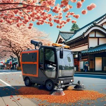 Electric Road Sweeper: Professional High-Quality Industrial Rechargeable Cleaning Machine