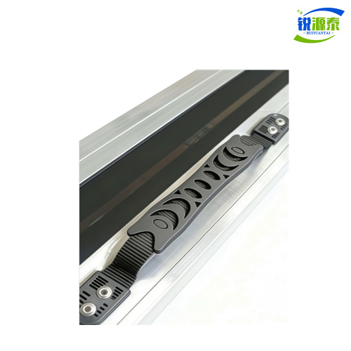 Rampa de aluminio plegable para silla de ruedas con asa de transporte ergonómica