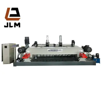 Shandong Jinlun CNC Spindleless Veneer Lathe / Wood Veneer Cutting Machine
