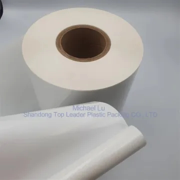 White opaque PET top film, printable PET film