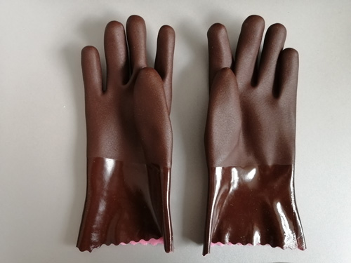 Weiche warme PVC-beschichtete Handschuhe zum Angeln