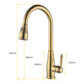 Brass 360-degree Rotary Hot Cold Faucet