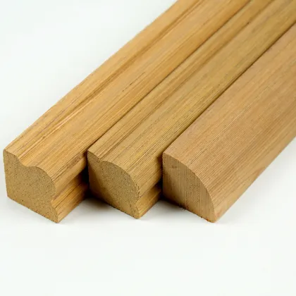 Hot Sale Kitchen Cabinet Door Moulding Engineered Wood Moulding for India Wood Half Moon Moulding
