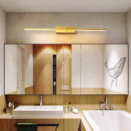 Modern LED Gold Bathroom Vanity Lights