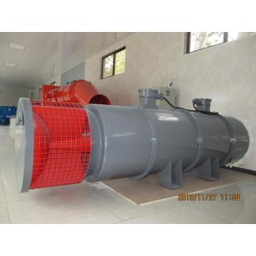 Axial flow ventilation fans for coal mines