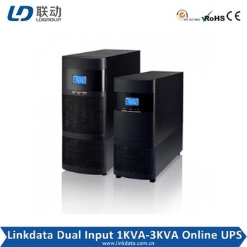 Dual Input Voltage Single Phase 110V 220V 1KVA 2KVA 3KVA Online UPS