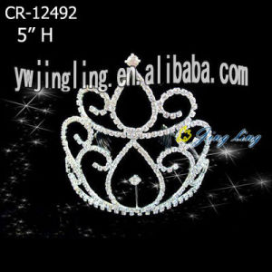 Rhinestone Crowns Cheap Pageant Tiara CR-12492
