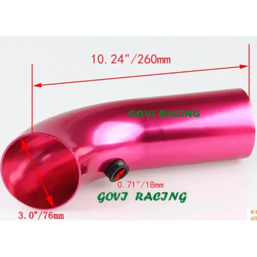 Universelle 260 -mm -Länge Aluminiumluft -Einlassrohr