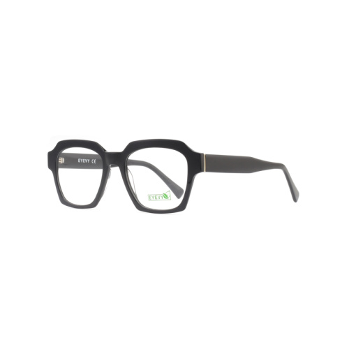 Benutzerdefinierte Logo Slim Unisex Acetat Optical Brille Rahmen