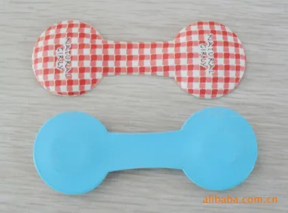 new shelves printed stripe cute bone shape printing silicone book mark metal