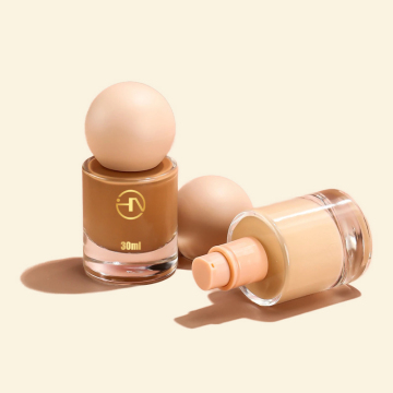Empty Clear Glass makeup Container for Liquid Foundation