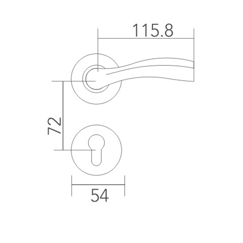 Stainless steel split lock