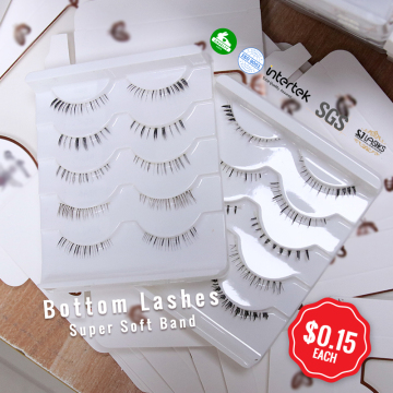 Lightweight Custom Eyelash Box for Siberian Mink Fur Lower Lashes