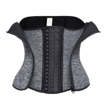 Groothandel froulju fitness waist Trainer korset mei rits