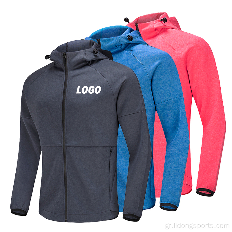 Κορυφαία πωλήσεις φερμουάρ πολυεστέρα με hoodies unisex