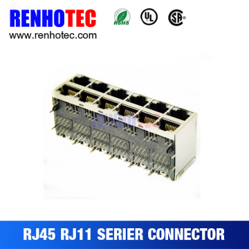 rj45 ethernet connector with 12 port