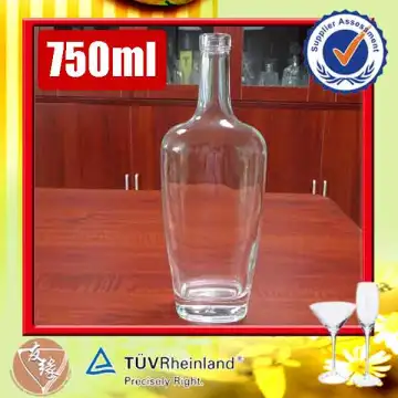 Factory sale 750ml high flint glass vodka bottle sizes prices