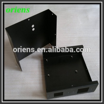 Custom Steel Bending Stamping Bracket with Black Powder Coating