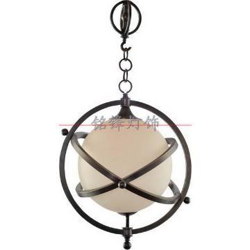 10021 1 light antique solid brass glass ball chandelier