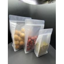 Self-standing eight sides seal plastic bag