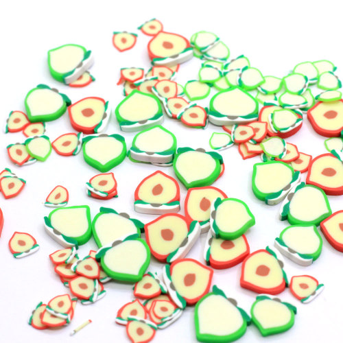 500g Soft Polymer Clay Peach Slice Sprinkles for Slime Filling Material  Cake Decoration Particles Nail Art Fruit Craft 6mm 12mm