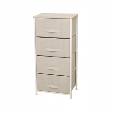 Sturdy Fabric Dresser with 4 Storage Drawers