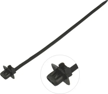 Black Adjustable Nylon Cable Ties for Automotive