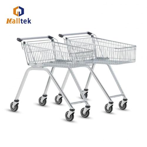 Nice Selling Grocery Zinc plated High Feet Trolley