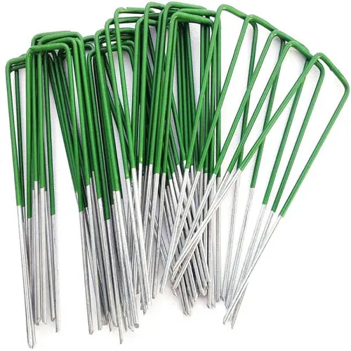 U Shaped Garden Stakes Tent Peg Garden Staple, High Quality U Shaped