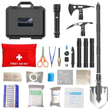 Multifunctional Shovel Axe Survival & First Aid Emergency Kit