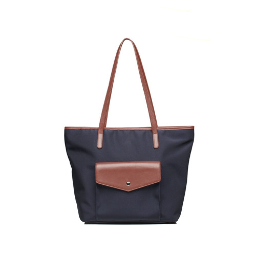 Fashion Unique Waterproof Pu Nylon Lady Tote Handbag