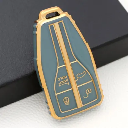 Four Buttons Car Key Fob Cover For Hongqi