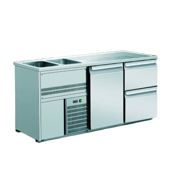 R114 1 Door 2 Drawers Luxury Fancooling Restaurant Beer Bar Counter Design