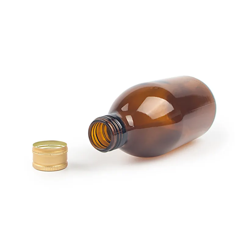 Amber 250ml Syrup Bottle6 Png