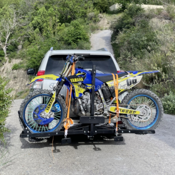 Hitch Mount Cargo Carrier Scooter Rack for 2" Receiver - 500lbs Motorcycle Carrier Rack Holder