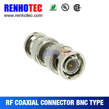 two male gender bnc connector