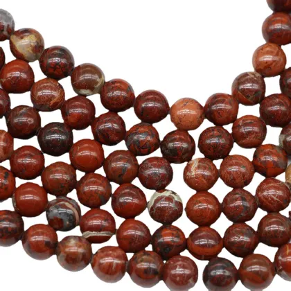 Natural Crystal Loose Beads Safflower Stone Round Beads