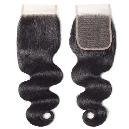 Customized wholesale factory price Healthy virgin brazilian Toupee for black woman 100% rumy human hair 4x4 lace closure