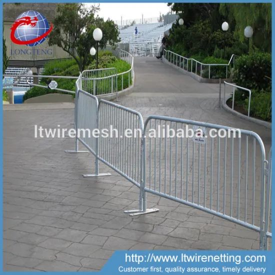 china outdoor retractable temporary metal fence