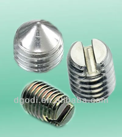 types of small slotted taper set screw