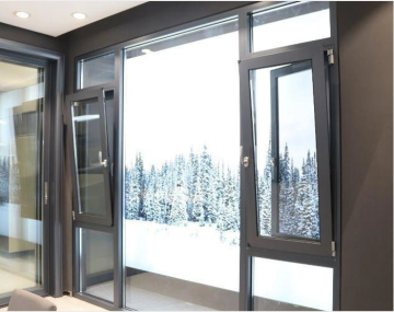 European Double Glazed Aluminum Tilt-Turn Window with Thermal Break and Screen Netting