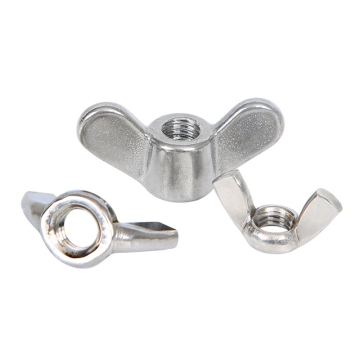 Industrial Grade Hot-Dip Galvanized DIN 315 Butterfly Nuts with M3 Thread, Hex Head, and Zinc Nickel Plated Finish for Mining and Healthcare Applications