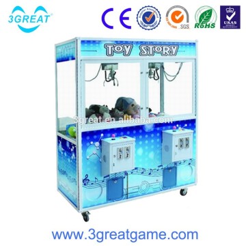 Shopping mall toy story double claw crane machine