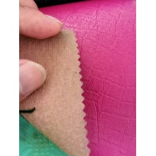 Rolo de couro em relevo de PVC vermelho