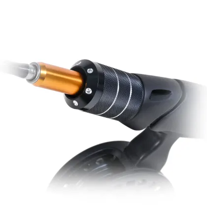 Hard-Tuning Raft Fishing Gear: Black and White Jungle Ice Fishing Rod with High-Foot Front Wheel Luya Set