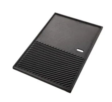 Gas cast iron grill frying pan