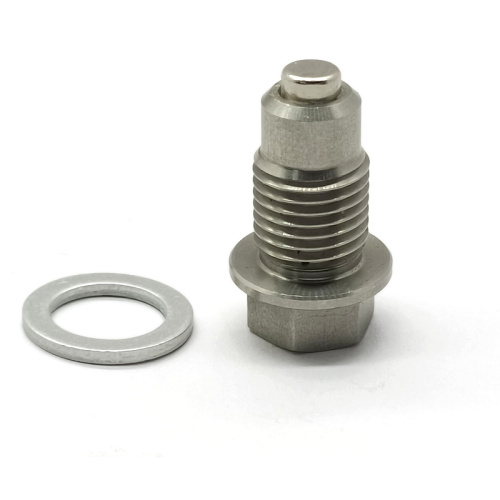 Stainless steel neodymium magnet fuel drain plug