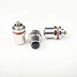 M5 Waterproof wire end female connector 2~4Pin rear lock panel M5 SW7T