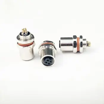M5 Waterproof wire end female connector 2~4Pin rear lock panel M5 SW7T