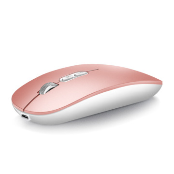 2023 Dual-Mode Silent Mini USB Rechargeable Bluetooth Mouse for Laptop and Macbook